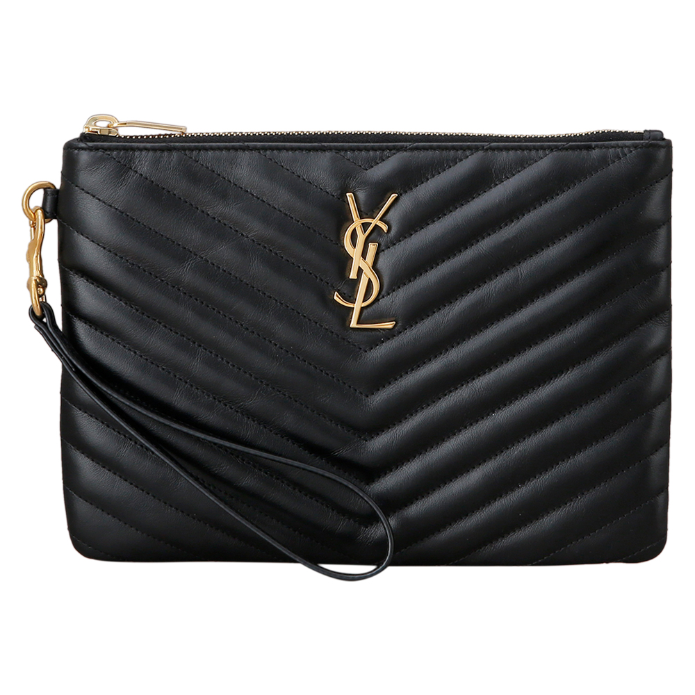 Yves Saint Laurent(USED)모노그램 쉐브론 클러치