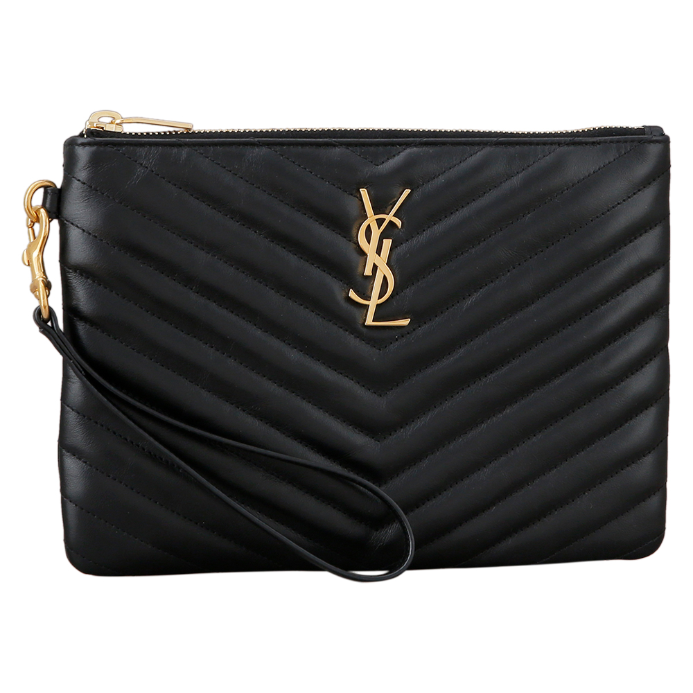 Yves Saint Laurent(USED)모노그램 쉐브론 클러치