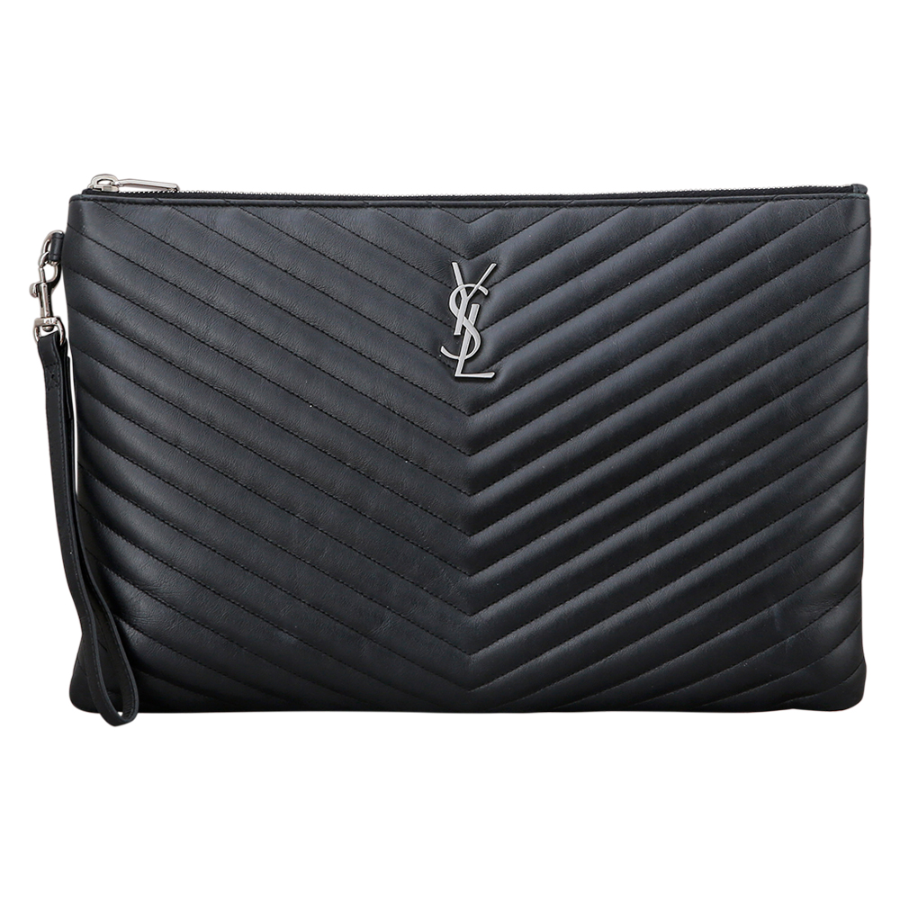 Yves Saint Laurent(USED)생로랑 모노그램 쉐브론 클러치