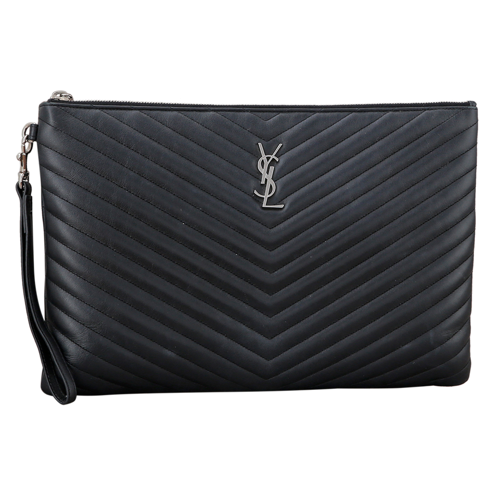 Yves Saint Laurent(USED)생로랑 모노그램 쉐브론 클러치