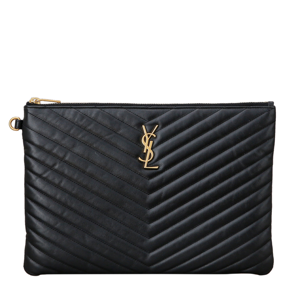 Yves Saint Laurent(USED)생로랑 모노그램 쉐브론 클러치