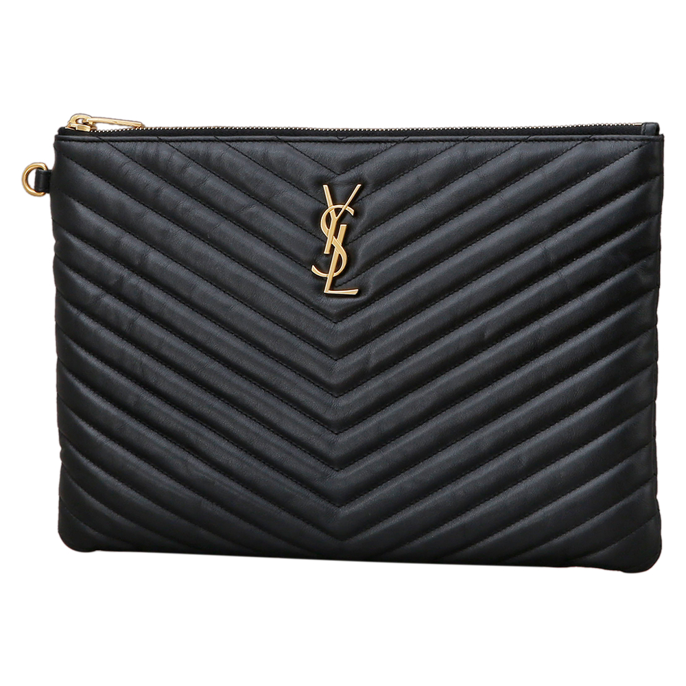Yves Saint Laurent(USED)생로랑 모노그램 쉐브론 클러치
