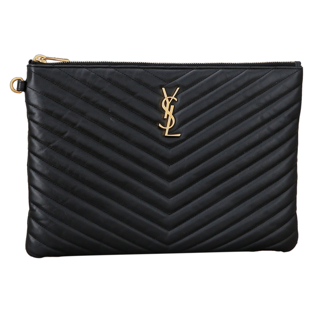 Yves Saint Laurent(USED)생로랑 모노그램 쉐브론 클러치