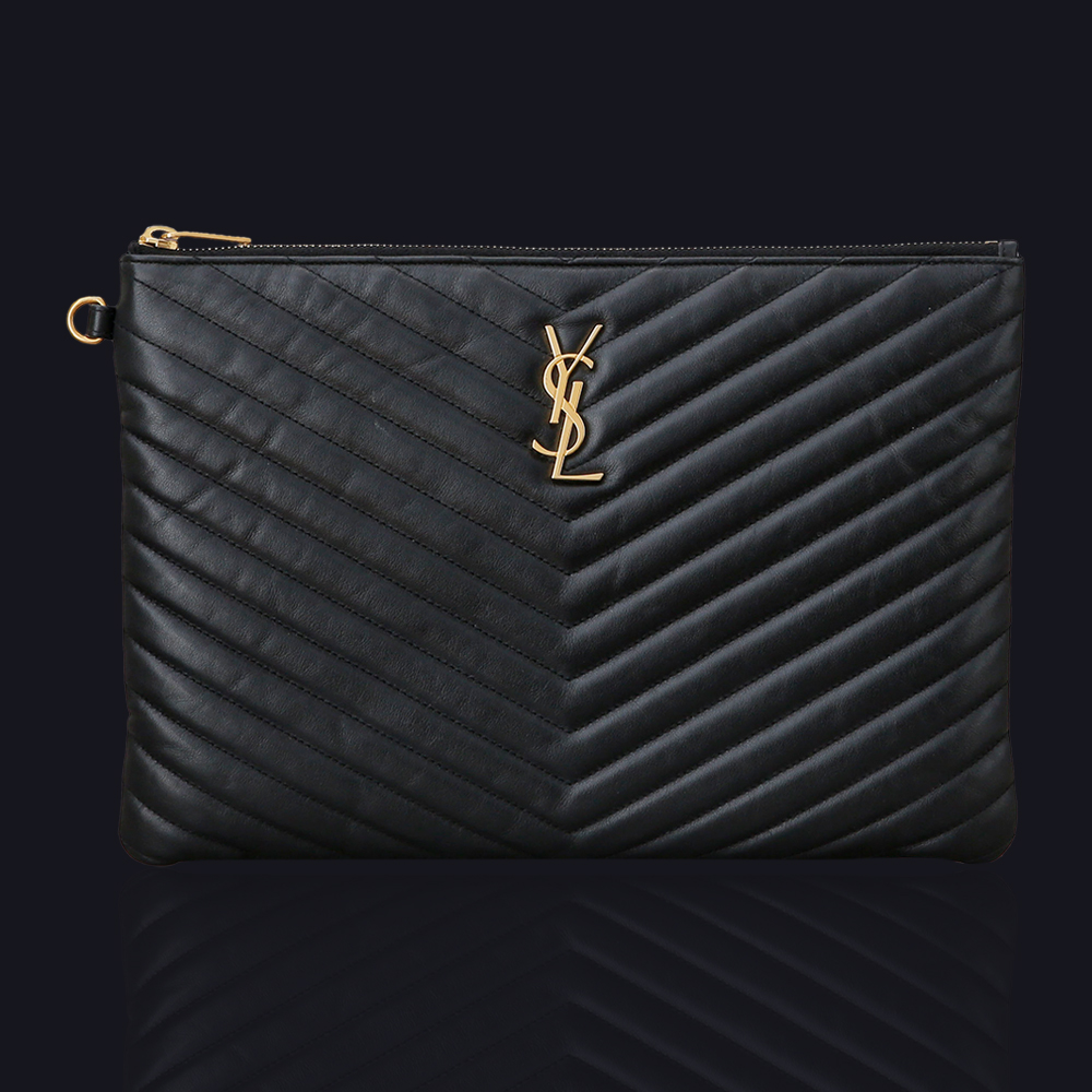 Yves Saint Laurent(USED)생로랑 모노그램 쉐브론 클러치