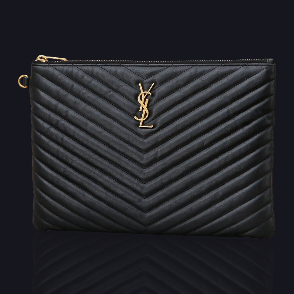 Yves Saint Laurent(USED)생로랑 모노그램 쉐브론 클러치