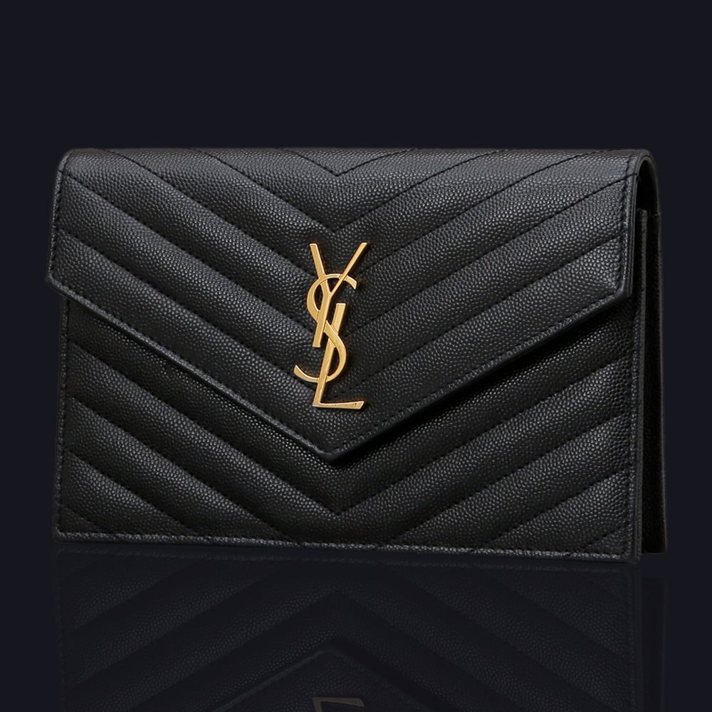 Yves Saint Laurent(USED)엔벨로프 체인 크로스백 금장