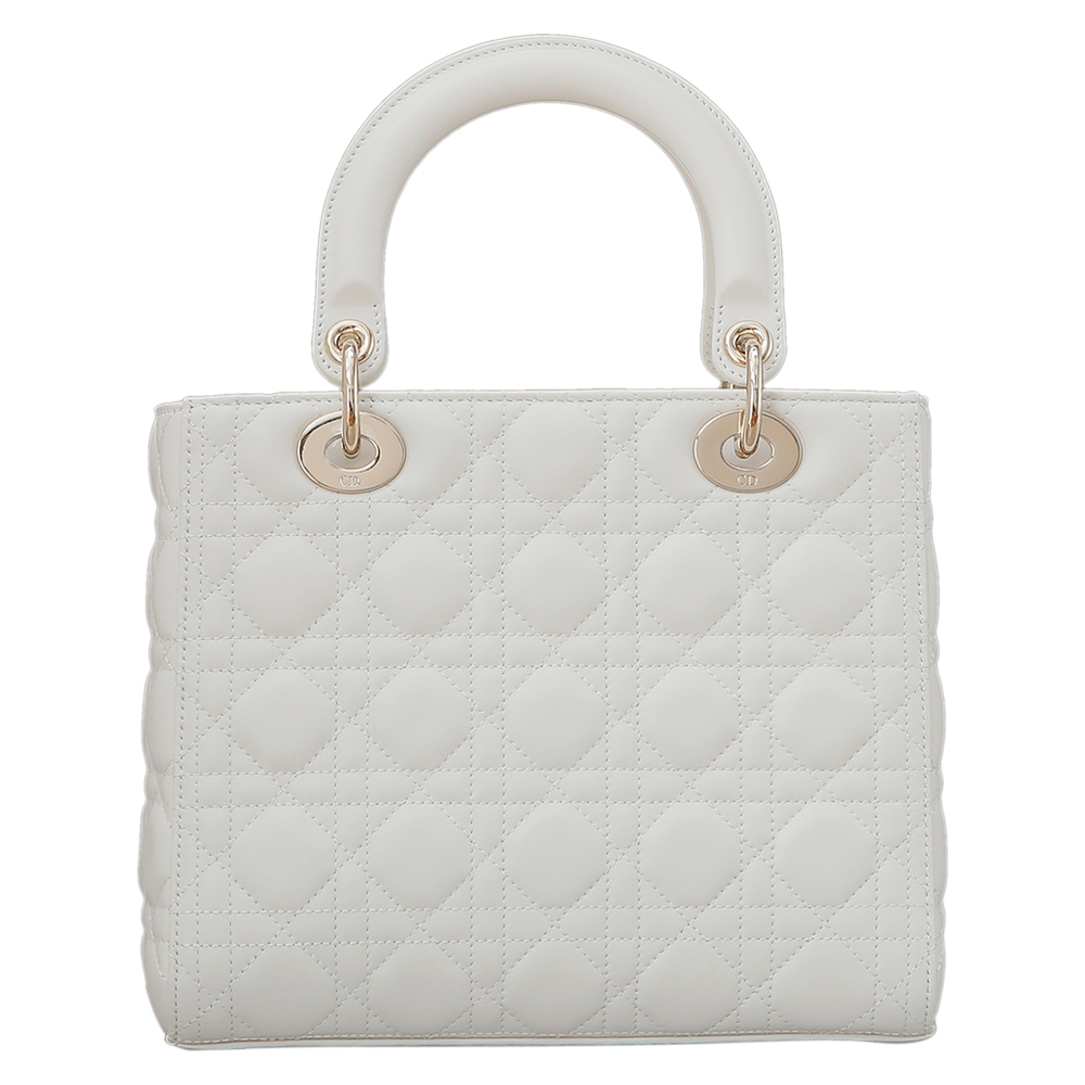 CHRISTIAN DIOR(USED)크리스찬디올 레이디디올 화이트 미듐