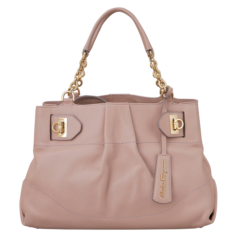 FERRAGAMO(USED)간치니 체인 숄더백