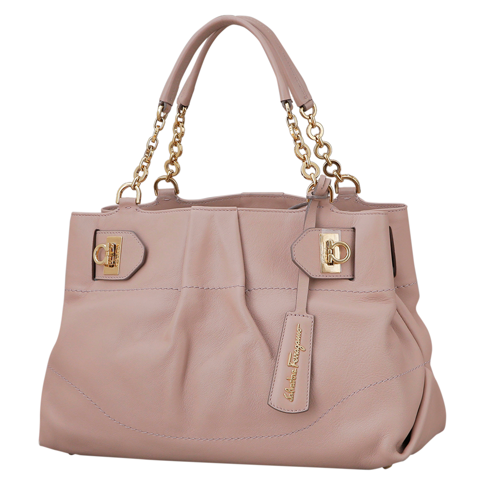 FERRAGAMO(USED)간치니 체인 숄더백