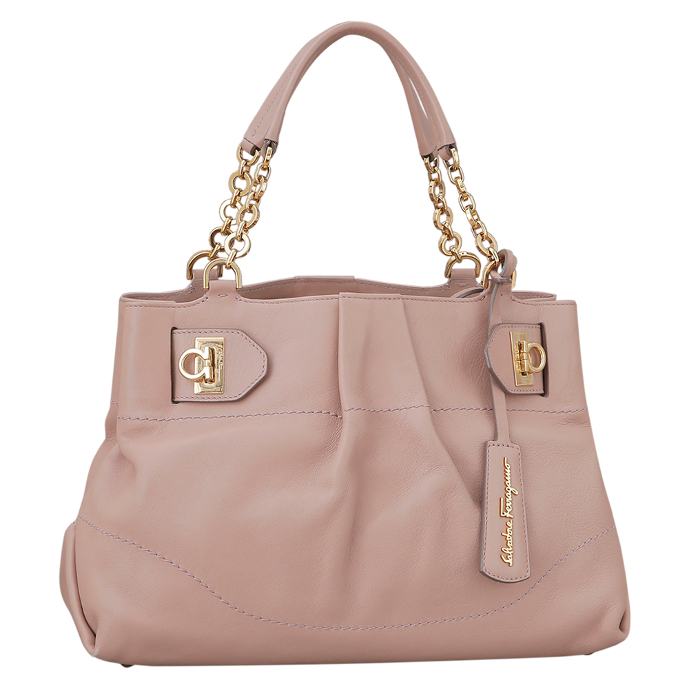 FERRAGAMO(USED)간치니 체인 숄더백